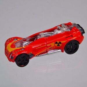 Hot Wheels Gearonimo Orange Yellow Track Stunts Diecast Car Mattel 2011